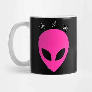 Pink Alien Head Mug